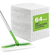 HOMEXCEL Dry Sweeping Cloths Pads Compatible with Swiffer Sweeper- Disposable Duster Refills Mop ...