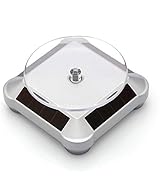 Solar Turntable 360° Rotating Stand, Double Used Rotating Display for UV Resin Curing Light LCD/S...