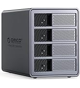 ORICO 4 Bay Raid Hard Drive Enclosure Support 8 RAID Modes for 3.5inch HDD Max up to 88TB for Ext...