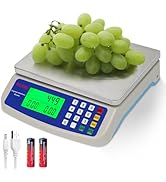 Large Digital Kitchen Scale 22LB Commercial Scale for Food Baking Bread Cooking Meat,Stainless St...