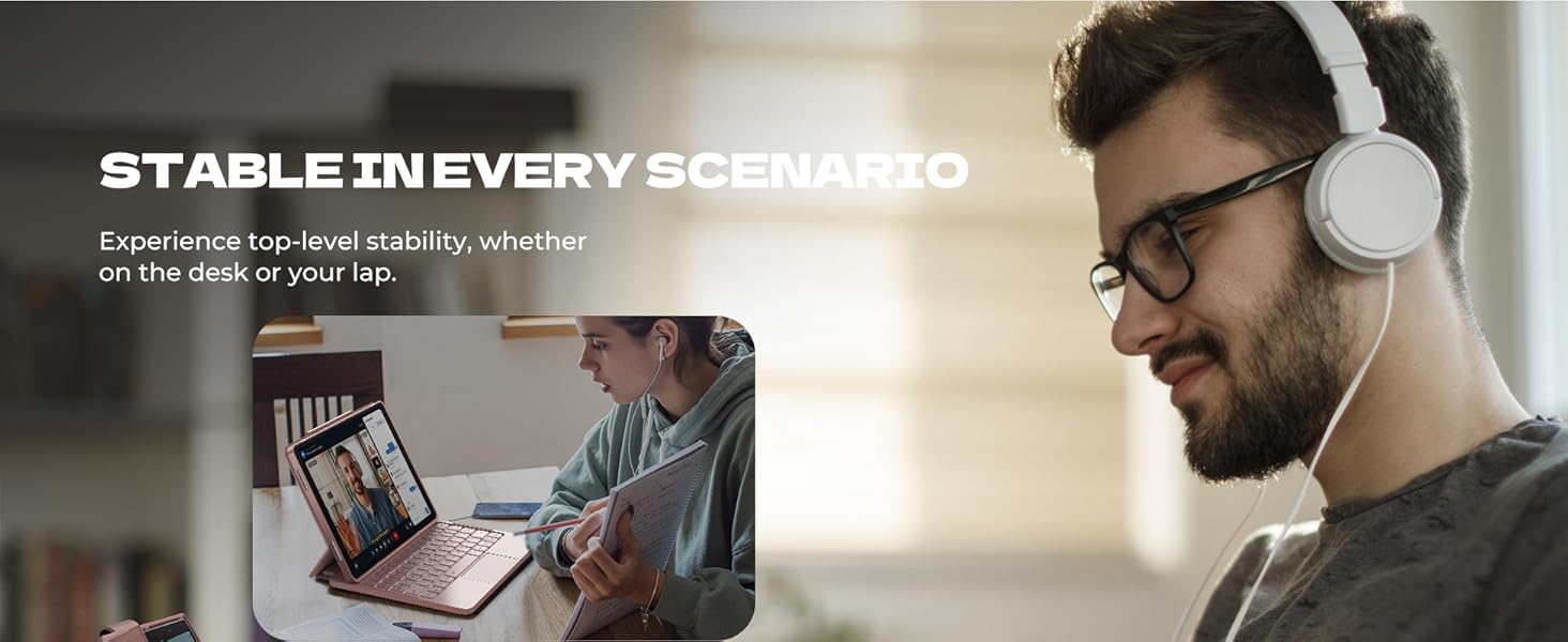 Dexnor for Samsung Galaxy Tab A9+ Plus Keyboard Case Ultra-light Magnetic Folio Keyboard Cover