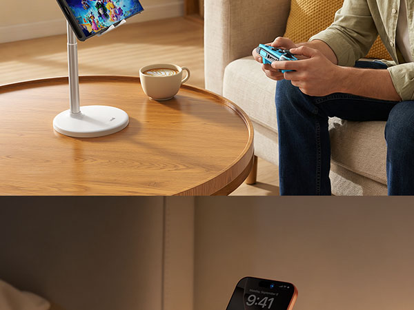 vertical phone stand cell phone stand holder for desk iphone 17 16 15 14 13 pro max air video