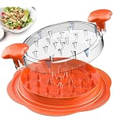 SURETIVIAN Chicken Shredder Large Chicken Breast Shredder Tool Twist with Brush&amp;Fork, Visible Mea...