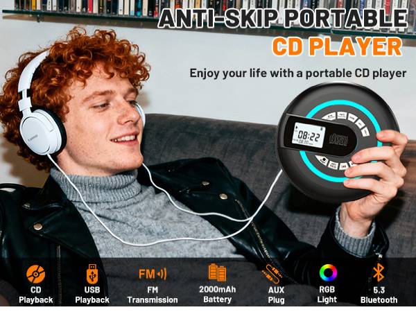Portable CD Player with Speaker