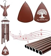 AVEKI Memorial Wind Chimes Outdoor with Angel, 36 Inch Sympathy Gifts or Loss of Loved One, Sympa...