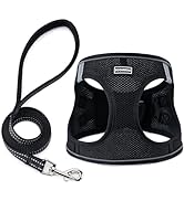 BOOMIBOO Dog Harness with Leash Set, No Pull Adjustable Reflective Step-in Puppy Pet Vest Harness...