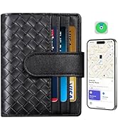 Smart Women Wallet with Find My, Wallet Tracker, RFID Blocking Bifold Credit Card Holder, Left-Be...