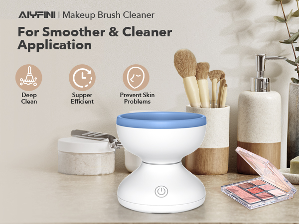Alyfini makeup brush cleaner for smoother and cleaner application