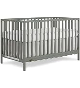 Dream On Me Synergy Wave 5-in-1 Convertible Crib in Seagrass, JPMA &amp; Greenguard Gold Certified, C...