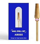 AIRSEE Upgrade 5 in 1 Pro Nail Drill Bits,Carbide Tungsten Acrylic Nail Drill Bit Efile Electric ...