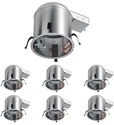 6 Pack 6 Inch Recessed Lighting Housing,IC Rated &amp; Air Tight Can Light Housing Remodel, Recessed ...