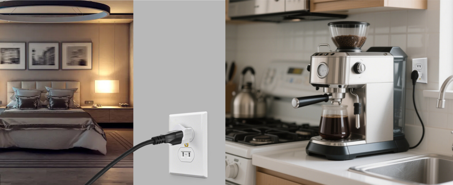 ZEAYEA 20 Pack 3 Prong to 2 Prong Adapter