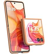 Motorola Razr+ (Plus) 2024 Peach Fuzz Protective Case- Rigid, Lightweight Polycarbonate Shells Sl...