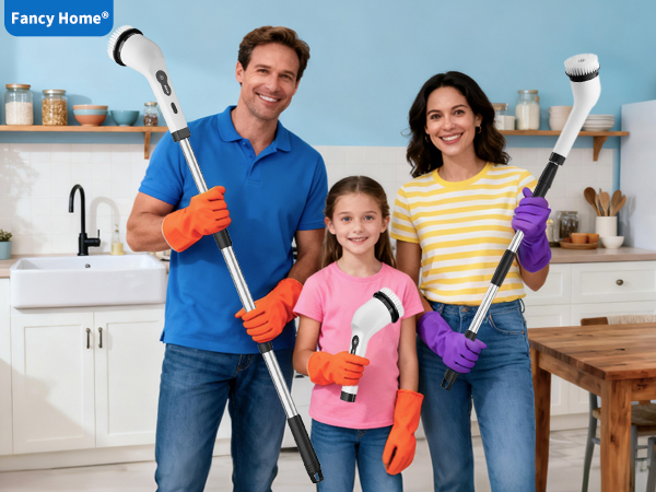 bathroom scrubber shower brush for cleaning shower scrubber with long handle