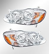 Headlights Assembly Replacement for 2003-2008 Toyota Corolla Headlamp
