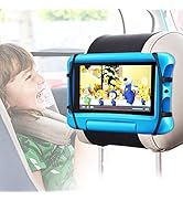 FANGOR Car Headrest Mount Holder, Tablet Holder for Kids in Back Seats, Anti-Slip Strap and Holdi...