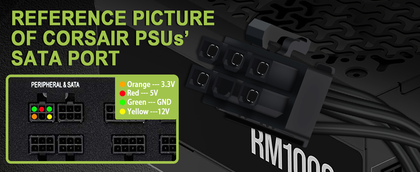 SATA Power Cable for Corsair PSUs