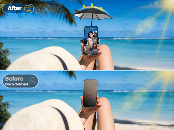 magnetic phone umbrella sun iphone shade cell kindle mini upgraded magnets light durable adjustable