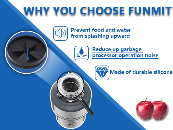 garbage disposal rubber drain insert