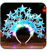 GORTIN Light Up Star Headband LED Headpiece Rave Stars Costume Hair Accessories for Women