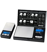 GRAM PRES Digital Pocket Gram Scales 1000g X 0.1g and 200g X 0.01g Accuracy Set,Micro Mini High P...