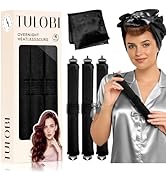 TULOBI 3 Pcs Heatless Curls Overnight - Upgraded Velvet Heatless Hair Curler with Velcro Fastener...