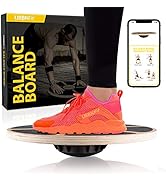 URBNFit Balance Board Trainer - Wooden Wobble Balancing Board for Core Stability, Strength Traini...
