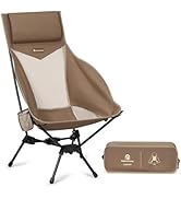 MellowCamp High Back Camping Chair, Oversized Comfort Design Collapsible Camp Chair with Pillow (...