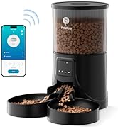 PETULTRA Cat Feeder Automatic for 2 Cats: Automatic Cat Feeder WiFi 2.4G- Time Dual Cat Feeder 1-...