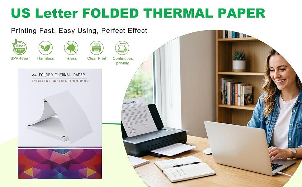 8.5 x 11 Inch US Letter A4 Thermal Printer Paper