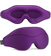 MOEASEii Sleep Mask - Total Blackout 3D Sleeping Mask, Super Lightweight &amp; Silky Soft Eye Mask fo...