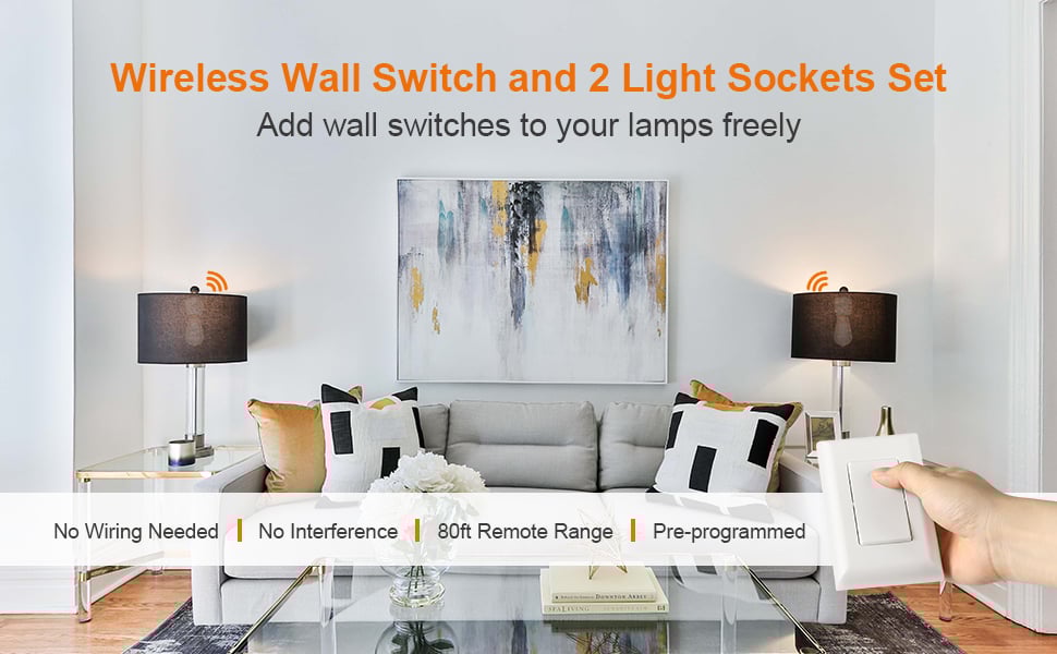 wireless light switch and bulb