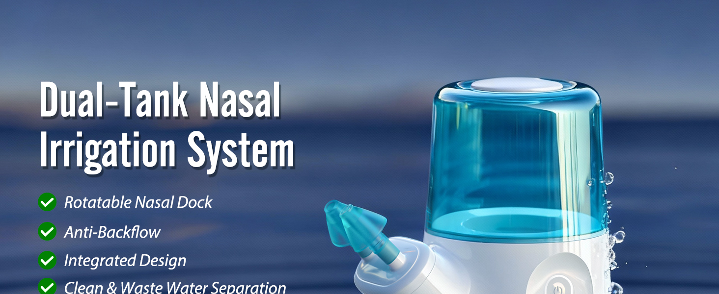 Dual-Tank Nasal Irrigation System