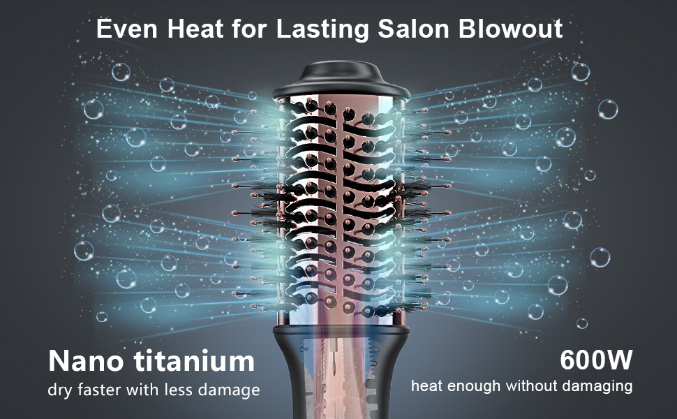 nano titanium one step hair dryer and volumizer