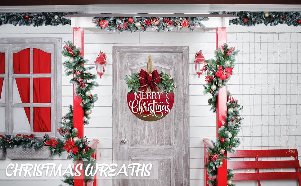christmas wreaths for front door