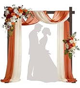 HeyMate Wood Wedding Arch -7.48FT Square Wooden Wedding Arches for Ceremony, Wood Backdrop Stand ...