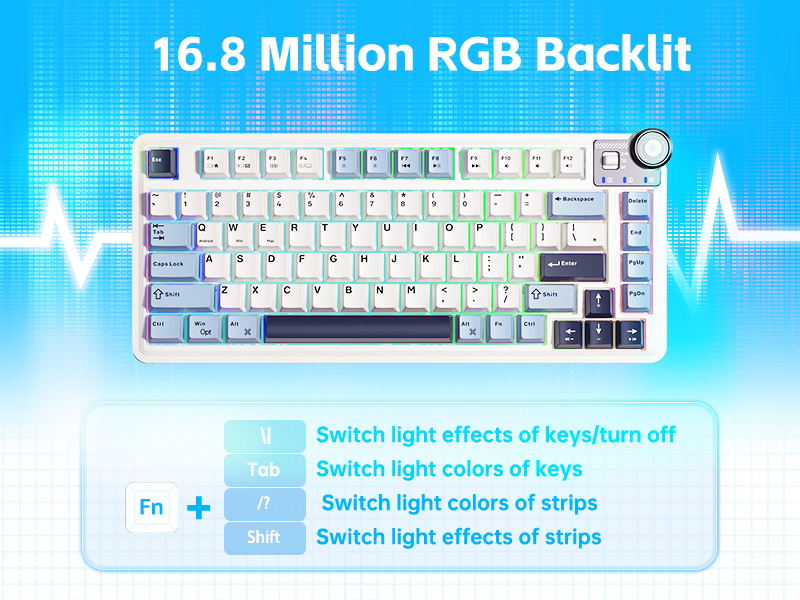 16.8 Million RGB Backlit