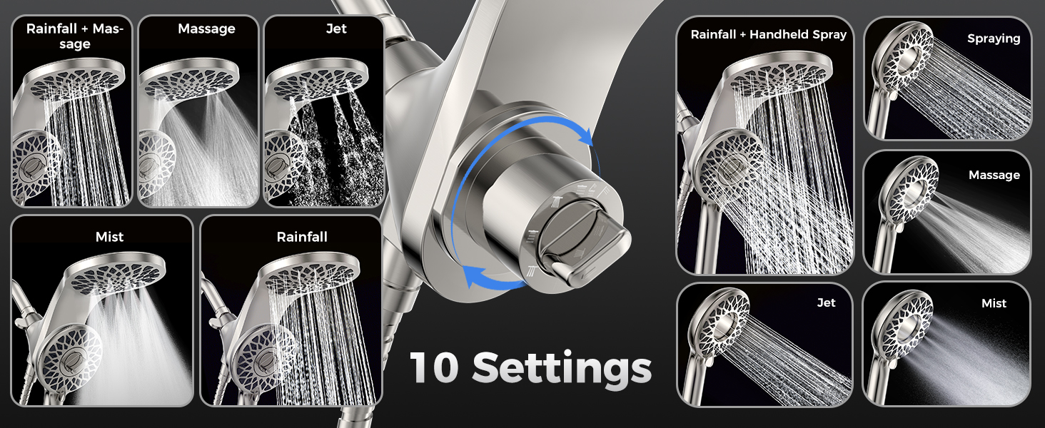 high pressure shower heads