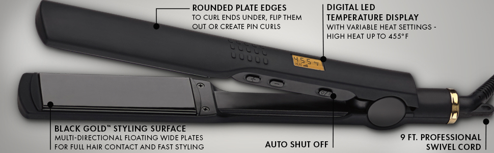 flatiron; flatirons; straightener; straighteners; hairstraightener; hairstraighteners; blackgold