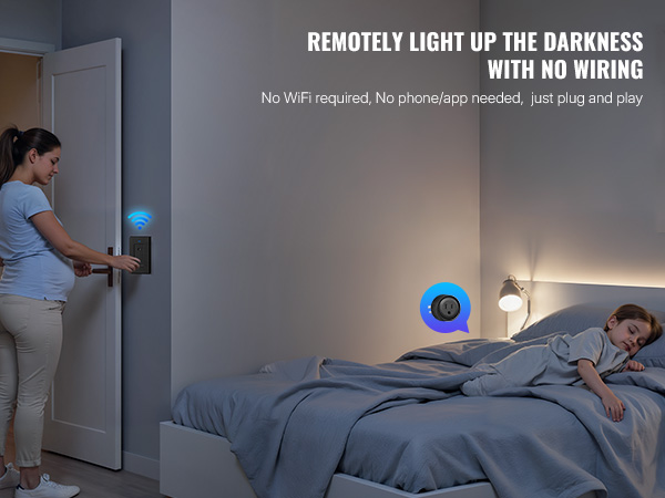 WILAWELS Wireless Wall Switch Remote Control Outlet