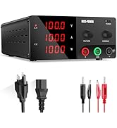 NICE-POWER Variable DC Power Supply 100V 10A 1000W, High Power Benchtop Power Supply with Encoder...