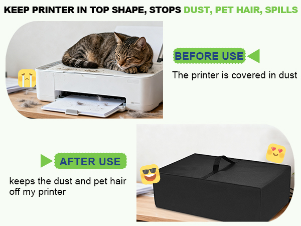 Thick printer dust cover