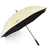 G4Free 54/62 Inch Windproof UV Protection Golf Umbrella Extra Large Silver Coated Automatic Open ...
