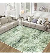 8x10 Area Rugs for Living Room Bedroom: Abstract Washable Rug with Anti-Slip Backing Non-Shedding...