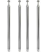 Bingfu 7 Sections Telescopic 74cm AM FM Antenna Portable Radio Antenna Replacement (4-Pack) Compa...