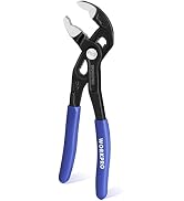 WORKPRO Groove Joint Pliers, 7" Water Pump Pliers, Upgraded 42mm Wide Opening, V-Jaw Tongue and G...