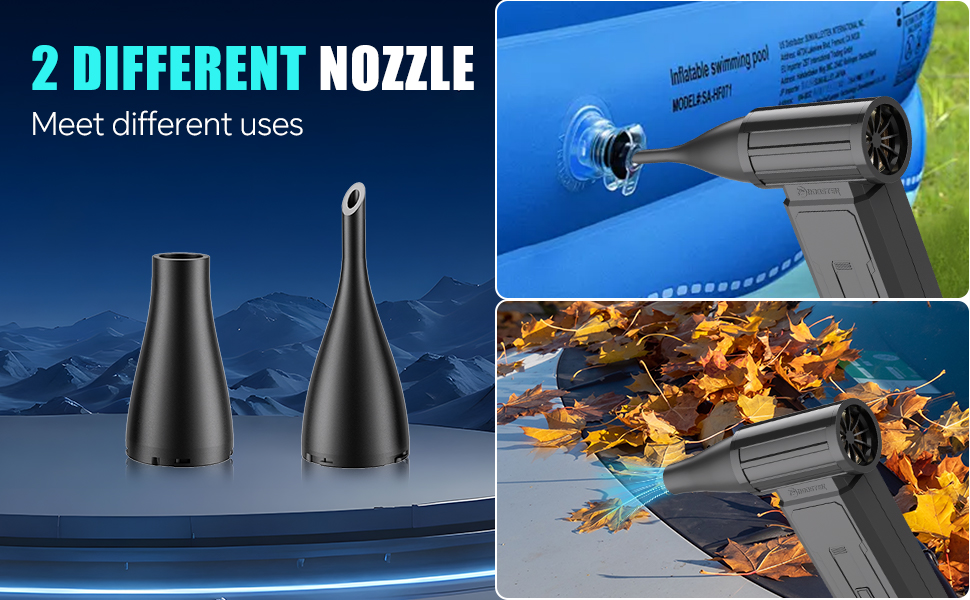 2 Different Nozzle to meet different uses