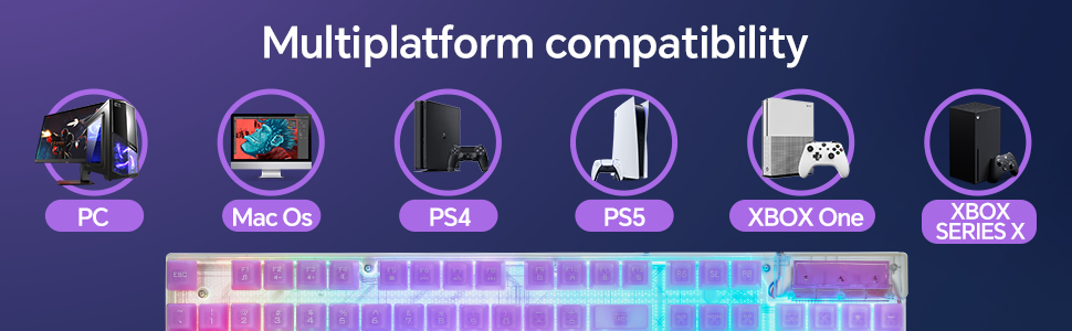 Rainbow Light Up Gaming Keyboard and mouse combo for PC Laptop Xbox PS4 Gamers and Work