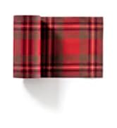 MY DRAP Cocktail Napkins 11 x 11 cm / 4.5" x 4.5" - (50 Per Roll, Cotton Red Tartan Xmas)