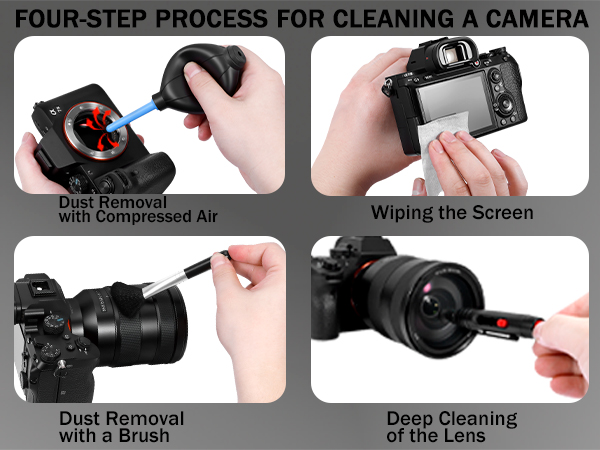 Camera Lens Cleaning Kit - Mirrorless and DSLR Camera Cleaning Kit